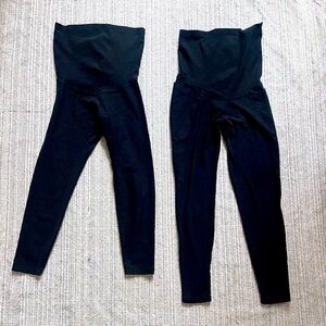Lot of 2 Beyond Yoga maternity leggings, size XS